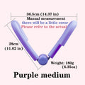 Purple Medium Yoga; Fitness Pelvic Floor Muscle Trainer; Used To Tighten Buttocks To Reduce Inner Thigh Fat; Stovepipe Fat Reducer To Contract Pelvic Floor Muscles