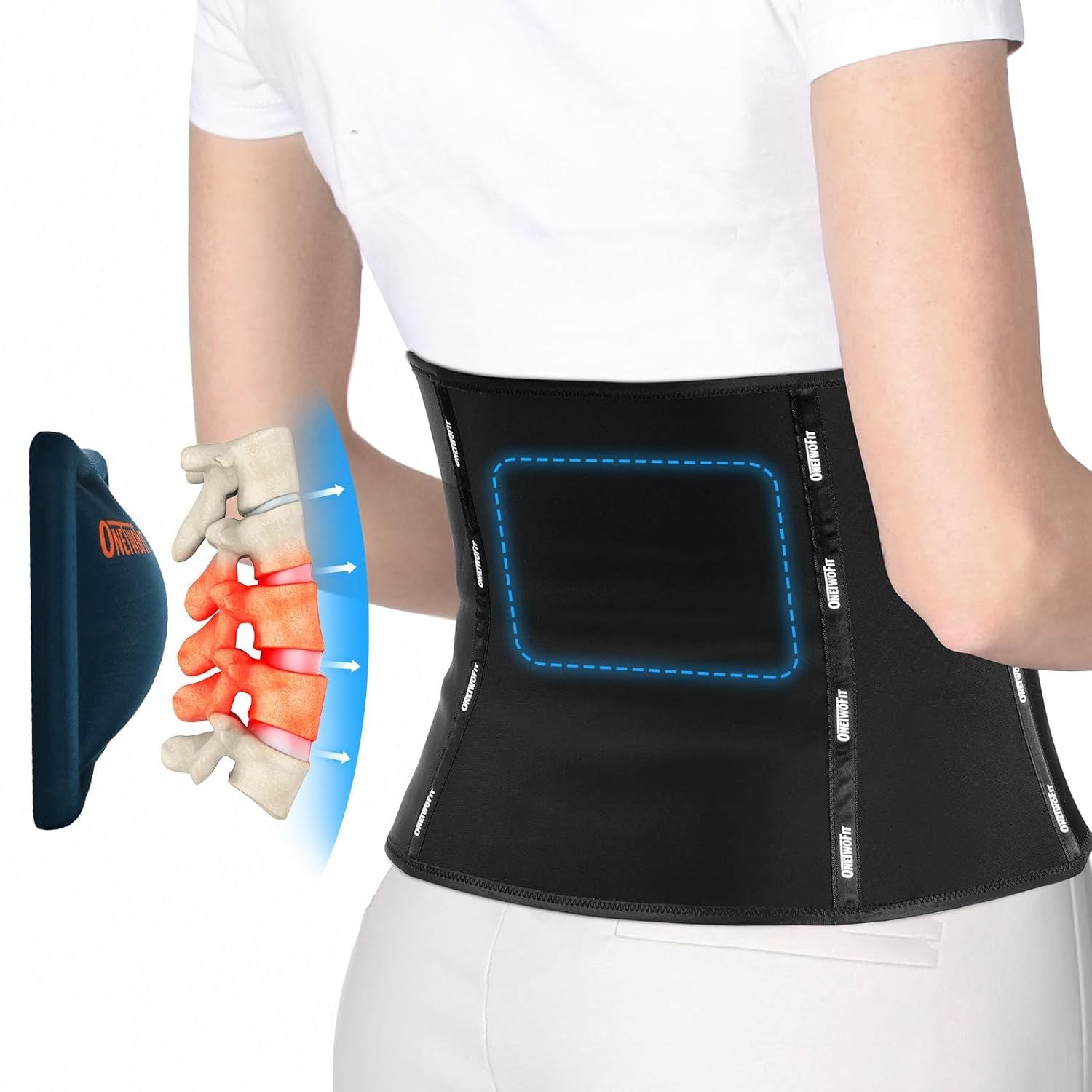 Soporte de espalda para dolor de espalda baja talla